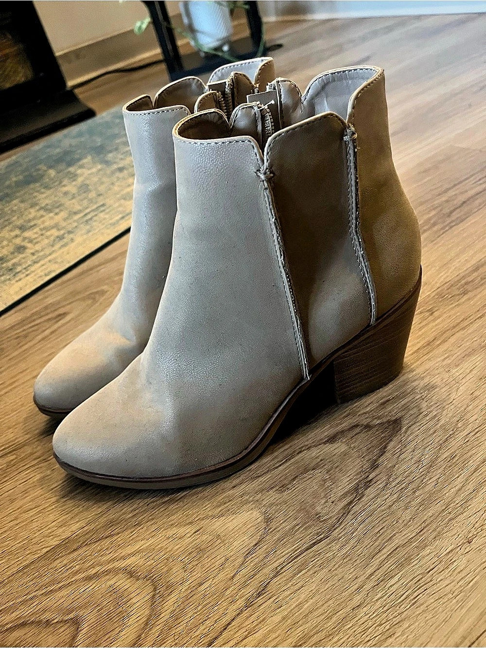 MIA Gray Ankle Boots